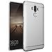 Produktbild Schutzhülle Huawei Mate 9 Hülle ,Ultraslim 3 in1 Leathlux Plating Kratzfeste Metall Textur Chrom Kunststoff Harte Rückseite Case Bumper Rückdeckel Hart Case Handyhuelle Cover Für Huawei Mate 9 5.9" (Silber)