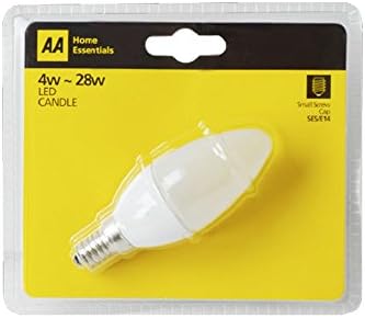Status International AA Small Eddison Screw Cap LED Candle Light Bulb, 4 W