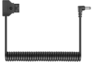 Raeisusp D-Tap 2-pinowy wtyk do DC 5,5 x 2,5 mm kabel adaptera do V-Mount Anton akumulator, pasuje do aparatu cyfrowego kabla sprężynowego