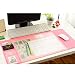 Produktbild Lin-Tong Multifunktionale Schreibtischmatte, 28"x 12,6 '' Rutschfeste, Wasserdichte Schreibtisch-Mausunterlage mit Kalender, Telefonhalter, Taschen und Planerkarten (Rosa)