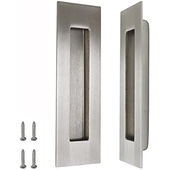 2 Maniglie Rettangolari Acciaio Inox - Per Cassetti E Armadietti, Design Incorporato, 120x40 Mm - Foto 6