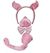 Produktbild Bristol Novelty DS115 Schwein Accessoiren mit Ton, Rosa, Unisex-Kinder, Rose, Einheitsgröße