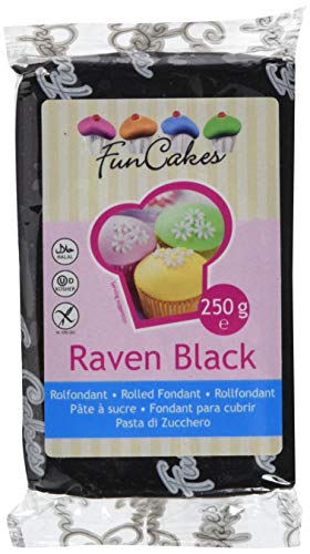 Preisvergleich Produktbild FunCakes Fondant, schwarz, 250 g