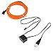 Produktbild LED EL Licht Neon Seil Auto Tanz Glow Light Strip + 3V / 12V Controller USB Stick Auto Dekoration Licht Auto Styling Party Decor - Orange 1M