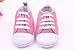 La Vogue Babies Unisex Dog Logo Sneakers Lace Up Trainers (Length 12cm, Pink)