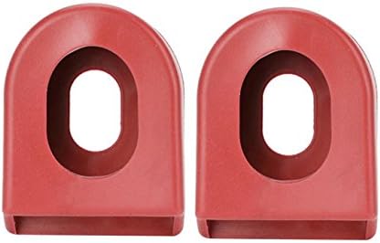 1 Pair Silicon Bicycle Crank arm Boots/Protectors Bike MTB Crankset Protective (Red)