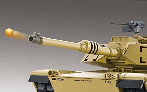 Heng Long Radio remote Control M1A2 Abrams Tank 2.4G -- BB shooting & Smoking & Sounding & with a FREE Challenger II Hat ! by Big Boyz®
