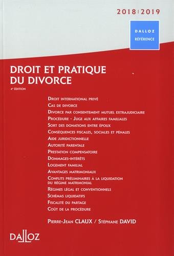 Droit et pratique du divorce 2018/2019 - 4e éd. gratuit