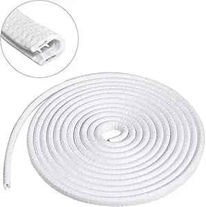 Allure Auto Rubber Car Door Protector Car Door Edge Guards U Shape Edge Trim Rubber Seal Protector Car Protection Door Edge Anti-Collision Rubber Clips 5 Meter(White) for Tata Tigor