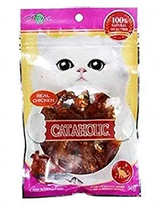 Cataholic: - Neko Cat Chicken & Fish Spirals Treats for Cats | Easily Digestible and Healthy Snack Best Treat to Train Your Pets Easily ? 80 gm (Pack of 3)