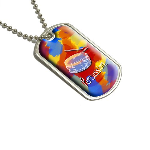 Preisvergleich Produktbild Percussion – Snare Drums Musikinstrument Musik Band militärische Erkennungsmarke Gepäck Schlüsselanhänger