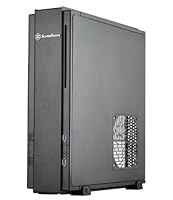 Silverstone Technologie Raven Z Mini-ITX/DTX Small Form Factor SFX Computer Fall mit PCI-E Riser und Custom Low Profile Fans, schwarz (rvz01b) ML07B