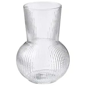 Digital Shoppy IKEA Vase, Clear Glass,17 cm (6 