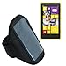 Produktbild Hülle, Sportarmband, Armtasche, Handytasche, Oberarm-Tasche, Arm Case, Hülle in schwarz für Nokia Lumia 1020, Handyhülle, Schutzhülle für Sport und Joggen
