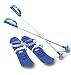 Produktbild Jamara 460382 - Snow Play Funny Carve 1st step 42cm blau - aerodynamische Bauweise, Skistöcke 60 cm, sichere / verstellbare Befestigungsschlaufen Größen (23 - 28), Skistöcke 60 cm, Anti Rutsch Rillen