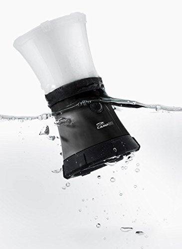 LiteXpress CAMP 51 Camping Laterne, schwimmfähig und wasserdicht bis 1 m IPX7, 1 Nichia Hochleistungs-LED, bis zu 200 Lumen ANSI FL1, Kunststoffgehäuse, schwarz LXL911001B - 5