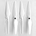Produktbild redcrest (TM) 4/Set 9 Zoll weiß selbstsperrenden DJI Phantom 2 Vision Vision Quadrocopter 9443 Propeller für DJI Phantom Version 2