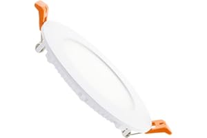 ‎LEDKIA LIGHTING LEDKIA LIGHTING LED Einbaustrahler flach 6W Rund SuperSlim Ausschnitt Ø 110 mm 4000K Neutralweiß