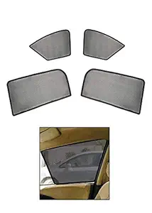 Hi Art Car Side Window Magnetic Sun Shades/Curtains with Side Rear View Mirror Visibility Compatible with Maruti Suzuki Swift Dzire [2008-2012] - Set of 4