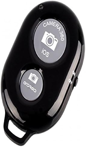 Bluetooth Remote Control Self-timer Wireless Camera Shutter for Apple iPhone iPad iPad Mini iPad Air iPod Samsung Galaxy Note 3 2 HTC ONE (Black)
