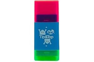 Tinc Combo Eraser & Pencil Sharpener | Dual 2-in-1 Rubber Eraser & Sharpener for School Supplies