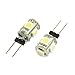 Produktbild DealMux 2 Stück vertikaler Stift G4 Weiß 5050 SMD 5-LED-Birnen-Licht-Lampe Armaturenbrett