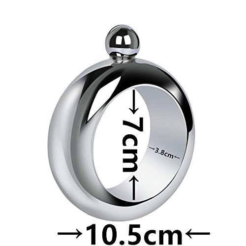 Jspoir Melodiz Kreative Armband Hüfte Flasche,Armband Design Flachmann Flasche Likörflaschen Schnapsflasche für Aufbewahrung von Whiskey/Alkohol - 4