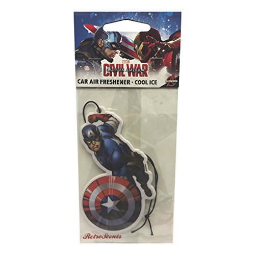 Price comparison product image Marvel Captain America Car Air Freshener - Cool Ice