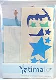 Wandtattoo Türaufkleber mit Namen, 73009-29cm-tricolore-blau, mit bunten Sternen fürs Jungenzimmer, Kinderzimmer Jungen, Wandaufkleber Wandtatoos Sticker Aufkleber für die Wand, Tapetensticker, Tattoo aus Markenfolie, Namensaufkleber mit Wunschname, in 32 Farben wählbar - 4