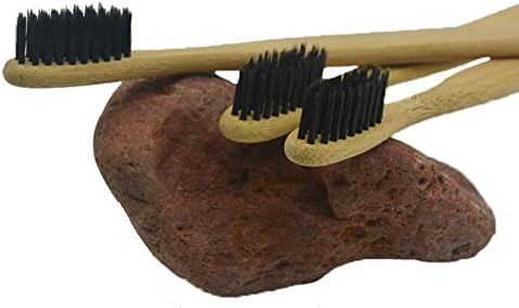 Bamboo Toothbrushes 100% Biodegradable - ECO Friendly - 4 Pack + 1 FREE!