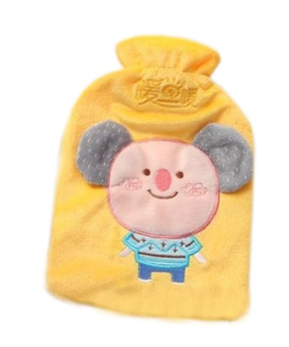 Hot Sale 3D Animals Shape Hot Water Bottle With Cover-Yellow Koala (23x16CM)
