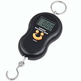 Carga máxima: 40 kg Bascula digital de mano para pesca, equipaje, maletas, paquetes, viaje 40 kg
