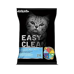 Emily Pets Fresh Scented Bentonite Cat Litter Breeder Bag 25L (Lemon Fragnance)