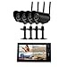 Produktbild Ip-kamera 4 Kamera und Video Recorder Kit WiFi Sicherheitssystem Nachtsicht Kamera Wireless Security Ip-kamera 7 Zoll Digital Vier-Division Screen Video Kamera