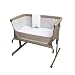 100% Organic Cotton Premium Fitted Cot Sheet - made especially to fit the Bedside crib Next to Me