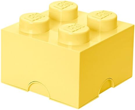 LEGO Storage Brick System Brick 4, Storage Box, Lego Box, Toy Container Box, Light Yellow, RC40031741