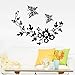 Produktbild Hwhz 68 X 54 Cm Schmetterlinge Blumen Wc Vinyl Wandaufkleber Home Decor Wall Decals Tapete