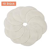 GHB Waschbare Natürliche Bamboo Stilleinlagen 10er-Packung(5 paar) sehr weich und saugfähig - 2