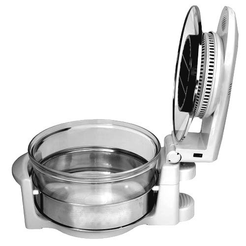 1350W Heißluft Halogenofen Heissluftofen 12/17L Mini Backofen Heißluftgrill (WEIS) - 3