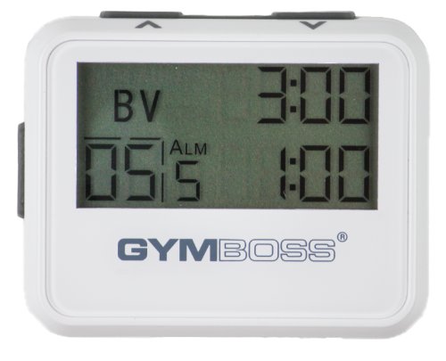 Gymboss Intervallzeitgeber Und Stoppuhr WEIß / GRAU HOCHGLANZ - 2