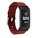 Produktbild 99native Für Fitbit Charge 3 / Sportuhr/Watch Edition Canvas Luxury Handgelenkband145-210mm Ersatz Verstellbare Uhrenarmband (Rot)
