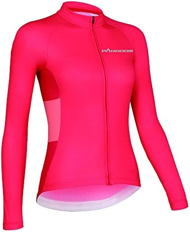 PANDOOM Outdoor Sports Womens Breathable Cycling Long Sleeve Jersey Bike Jersey