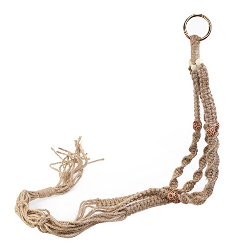 LUOEM 100cm Pflanze Aufhänger Jute 4 Bein Indoor Outdoor Hof