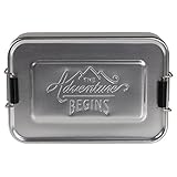 Cierres de hierro inoxidable Gentleman\'s Hardware Herramienta Multiusos de Equipo para Caballero, Aluminio, Plateado, 5 x 17 x 11.5 cm