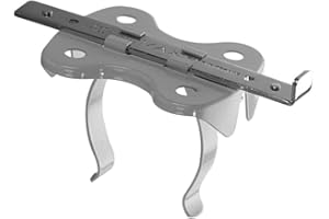 Merveille - Lot de 2 Supports Maxi GR pour Tablette Radiateur Fonte 4 à 6 Colonnes - Fixation sans Perçage - pour Étagère Radiateur de 20 à 25 cm de Large - Fabrication Française