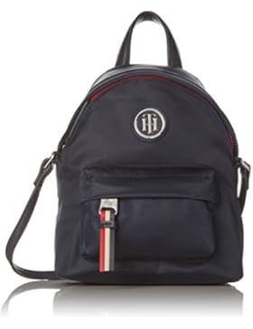 Tommy Hilfiger Damen Poppy Mini Backpack Crossover Schultertasche, Blau (Tommy Navy), 7.5x20x16 cm