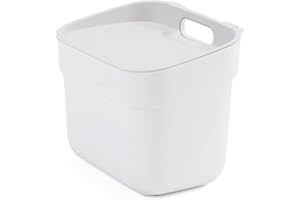 CURVER Ready to Collect Poubelle de recyclage 100% recyclé avec couvercle gris clair 5 l