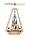 Produktbild Pyramide modern, Christi Geburt und Krippe, 3-stöckig, für Kerzen, von DREGENO SEIFFEN 34 cm – Original erzgebirgische Handarbeit, Weihnachtsdekoration