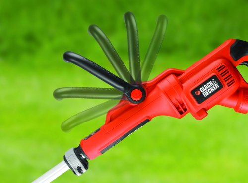 Black+Decker 800W Elektro-Motorsense GL8033 mit E-Drive Technologie, Kantenschnittfunktion, 6 Hochleistungsfäden, schwarz orange - 11