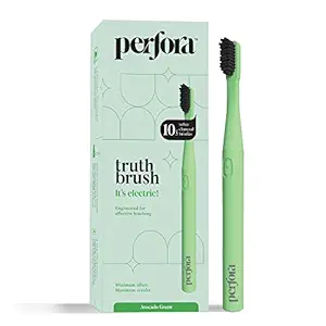 Perfora Electric Toothbrush - Electronic Tooth Brush For Men, Women, Adults And Kids With 2 Vibrating Modes [Colour - Avocado Green]